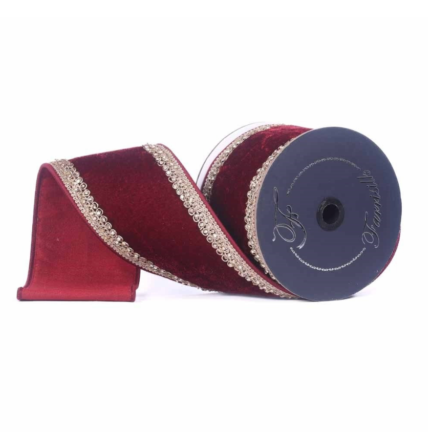 4"X5YD Plush Topaz (Ruby) Farrisilk