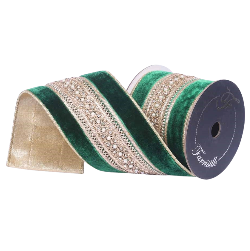 4"X5YD Maison Ruban (Emerald) Farrisilk