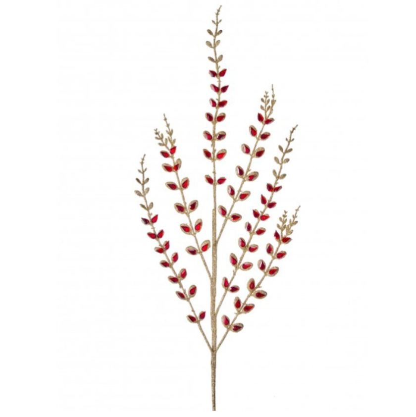 30" Jeweled Glitter Spray (Red)