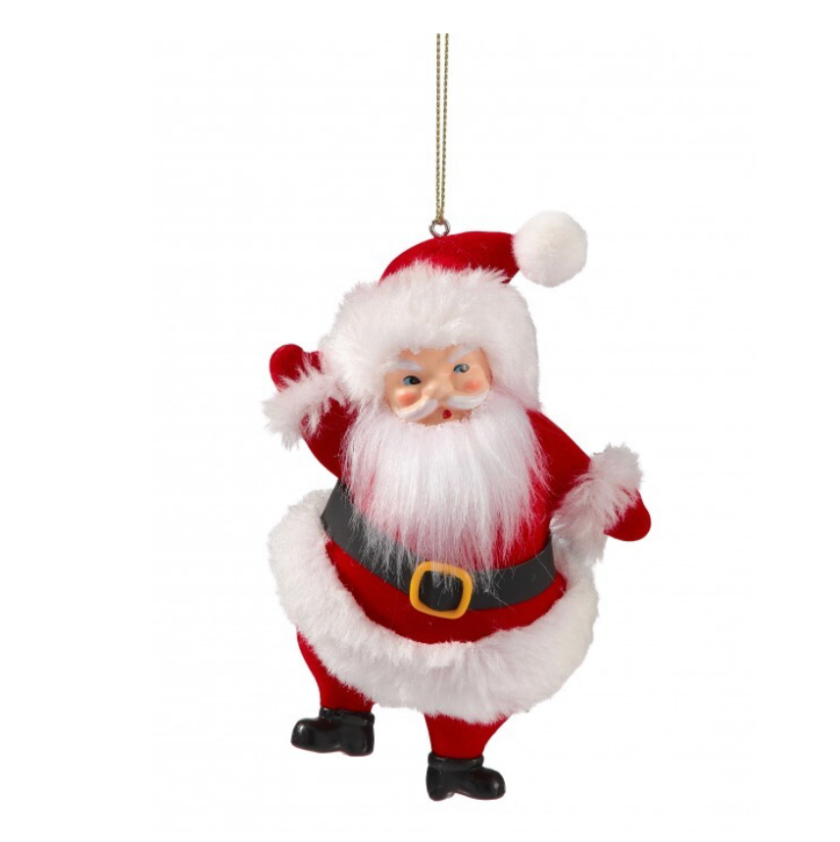 5.5" Old Fashioned Santa Ornament (Red)