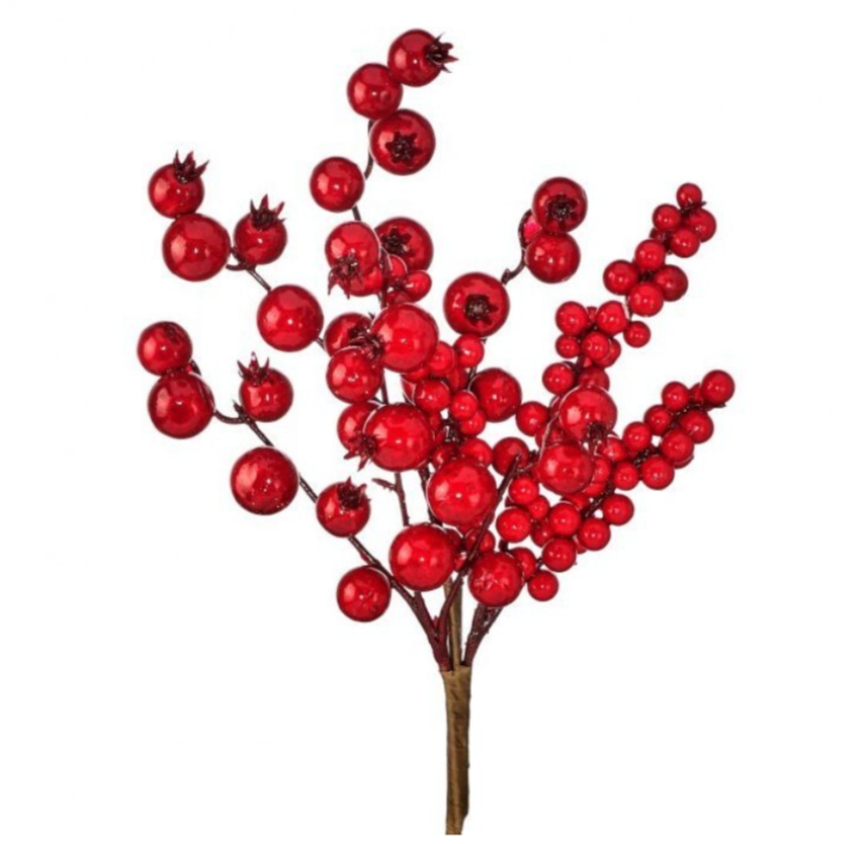15" Mixed Berry Crabapple Pick