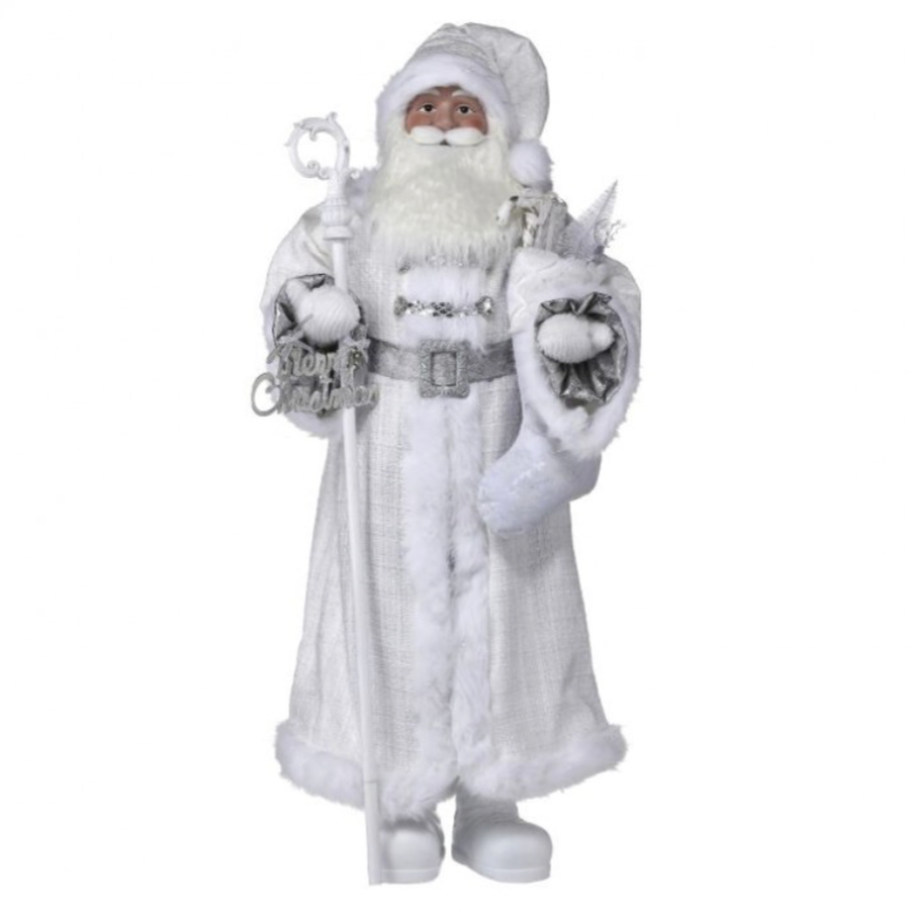 48" Winter Santa W/Staff