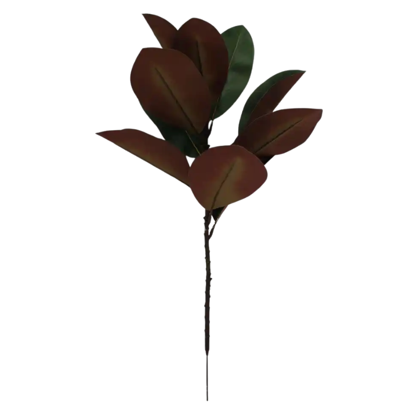 26" Magnolia Leaf Spray (Green/Brown)