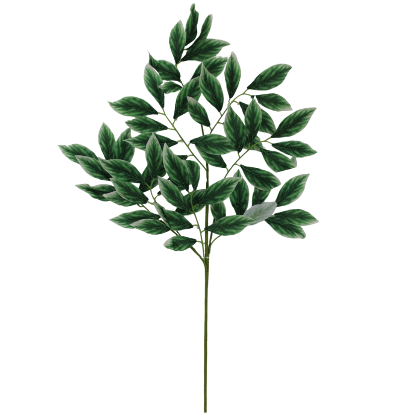 35" Black Ash Leaf Spray