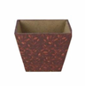 6"Sqx4.5"H Planter W/Fall Foliage Decals