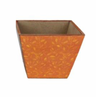 6"Sqx4.5"H Planter W/Fall Foliage Decals