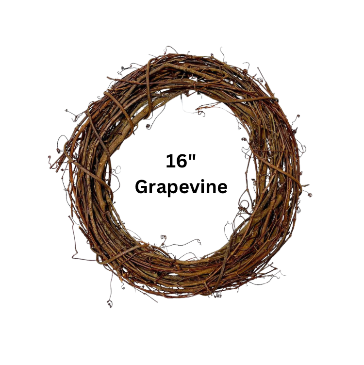 16" Grapevine Wreath (Mix & Match: Max 8 total grapevines per order)