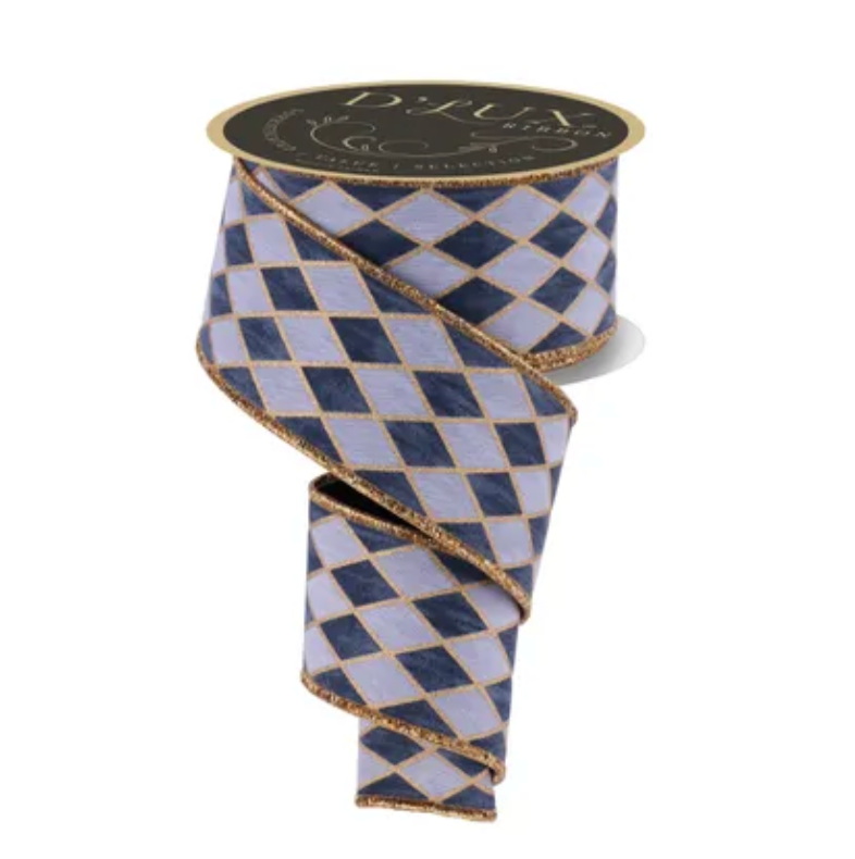 2.5" x 10yd Antique Harlequin/Fused