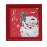 12X12" Oh What Fun Santa Framed Art (Assorted) Purchase is for ONE