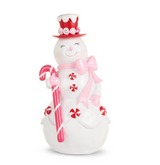 12" Pink Candy Snowman (Assorted, Purchase is for ONE)