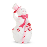 12" Pink Candy Snowman (Assorted, Purchase is for ONE)