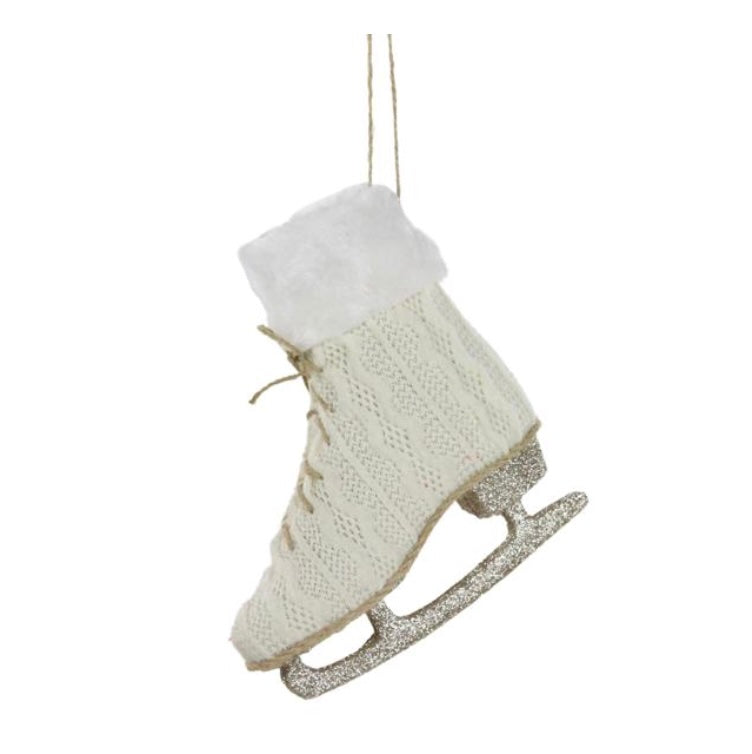 6.75"H x 6.25"L Fabric Skate Ornament