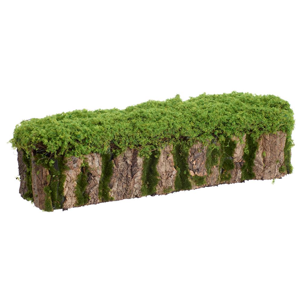 5"HX21"L Moss Stump Green