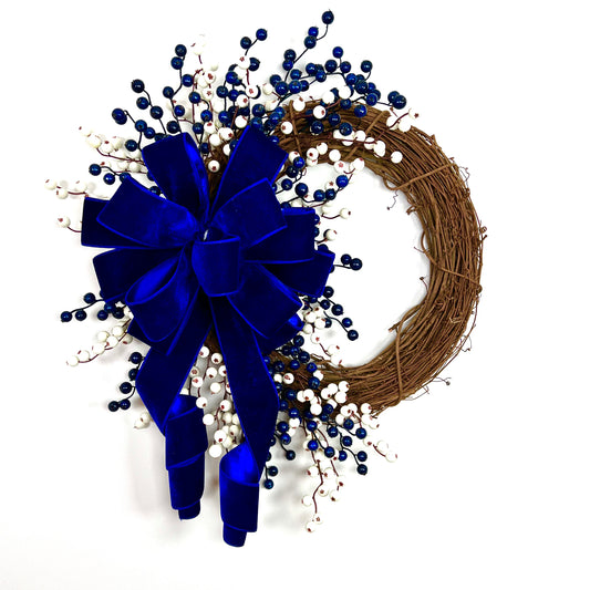 Blue Velvet Berry Wreath Kit