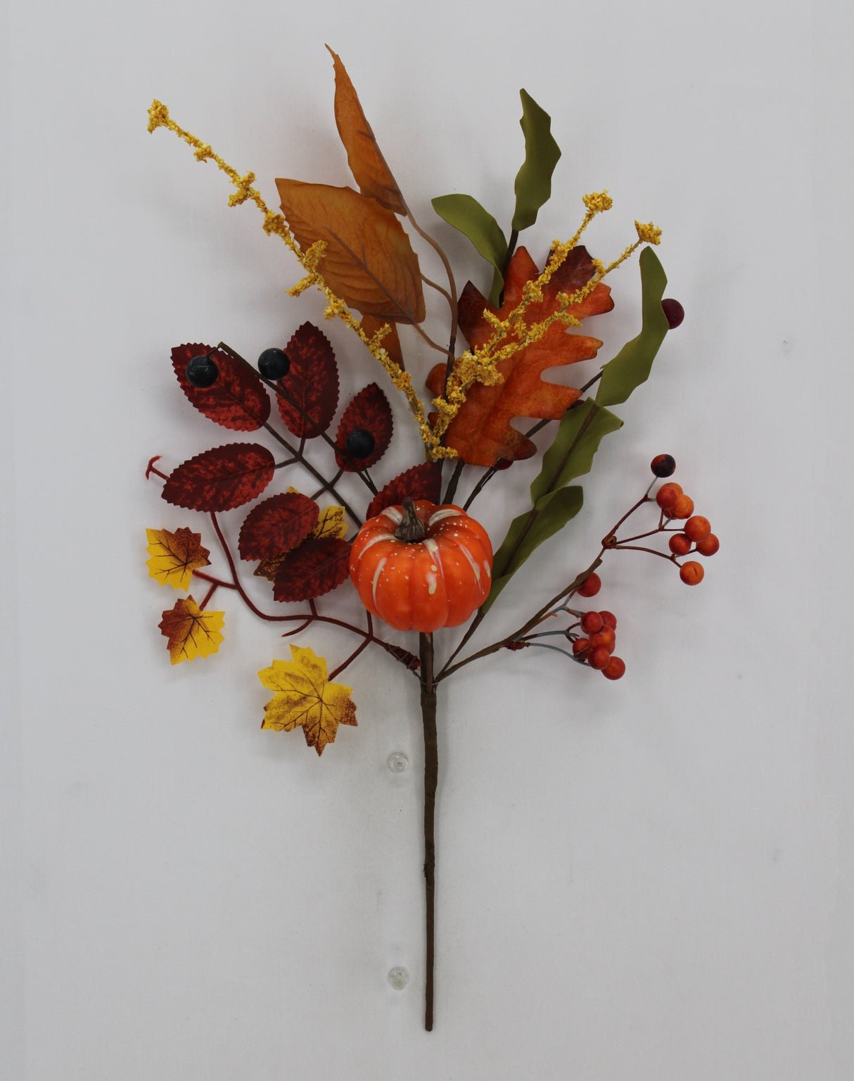 16" Mixed Pumpkin Berry Spray