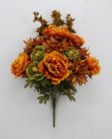 Straw Bale Peony Rose Arrangement
