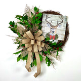Holly Deer Wreath Kit