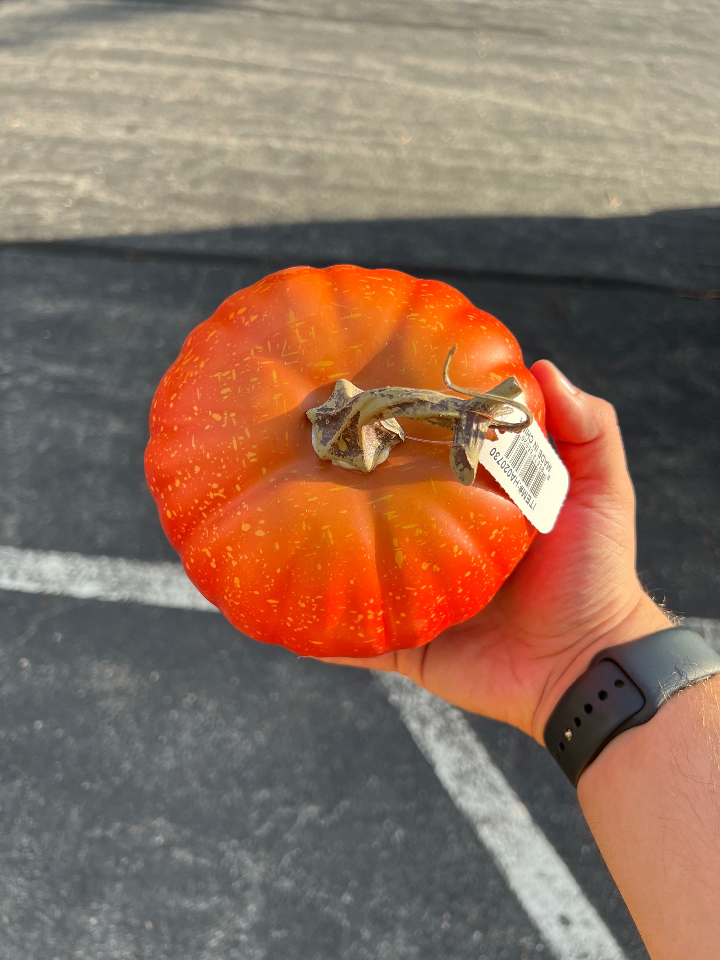 6.5"DIA X 3.5"H Pumpkin