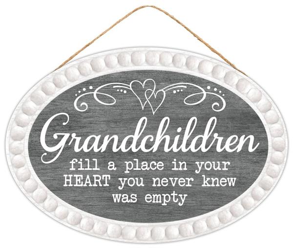13"Lx9"H Grandchildren Fill A Place Sign
