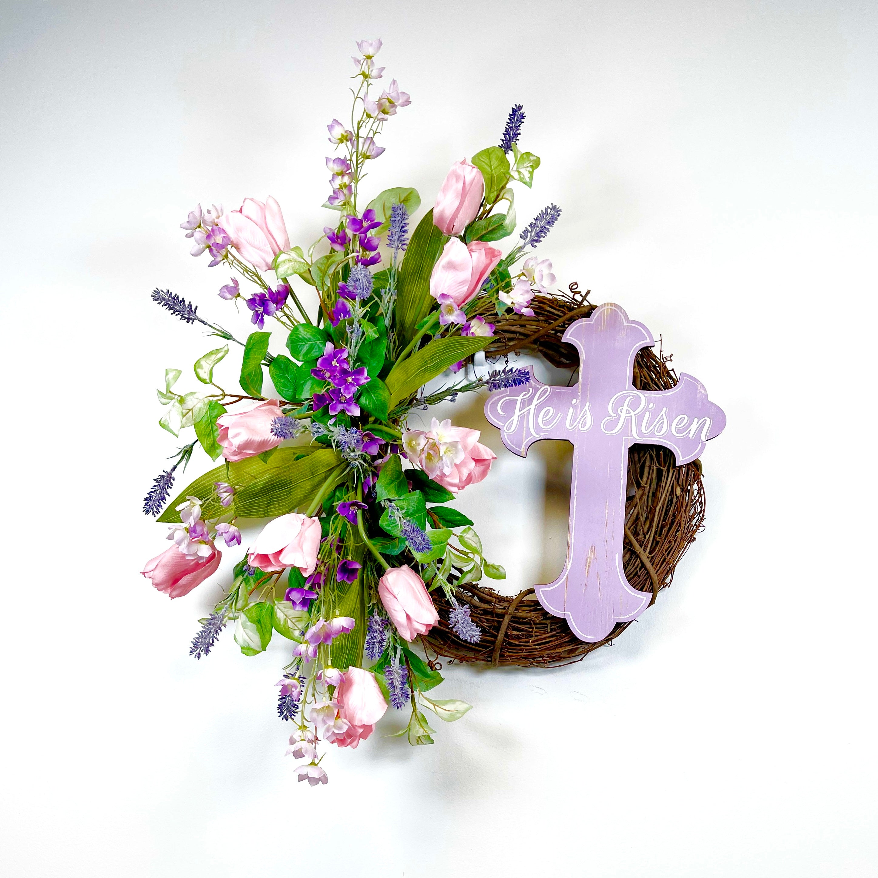 He is Risen cheapest Easter wreath