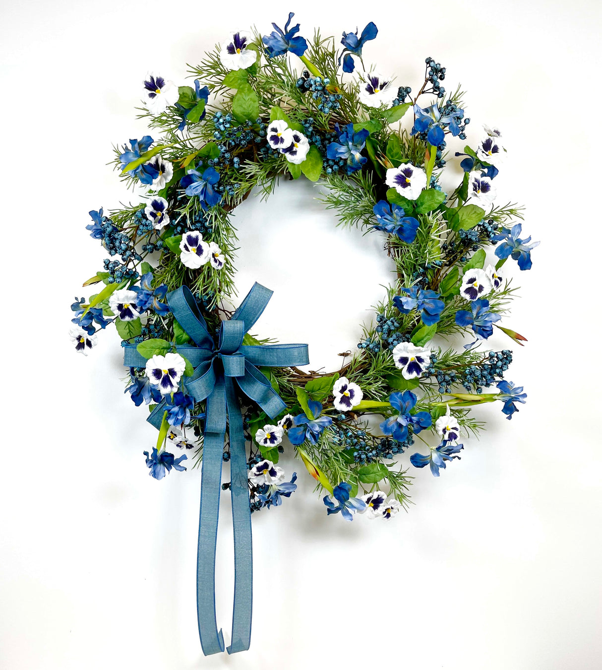 XL Pansy and Iris Wreath TUTORIAL
