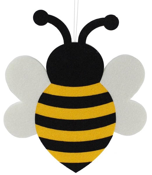 8"Hx6.75"L Foam/Felt Bumble Bee Decor