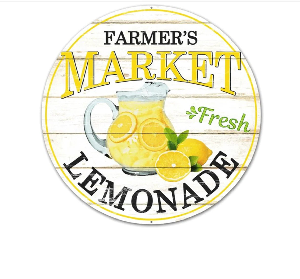 Farmers Market Gingham Lemon Wreath Kit