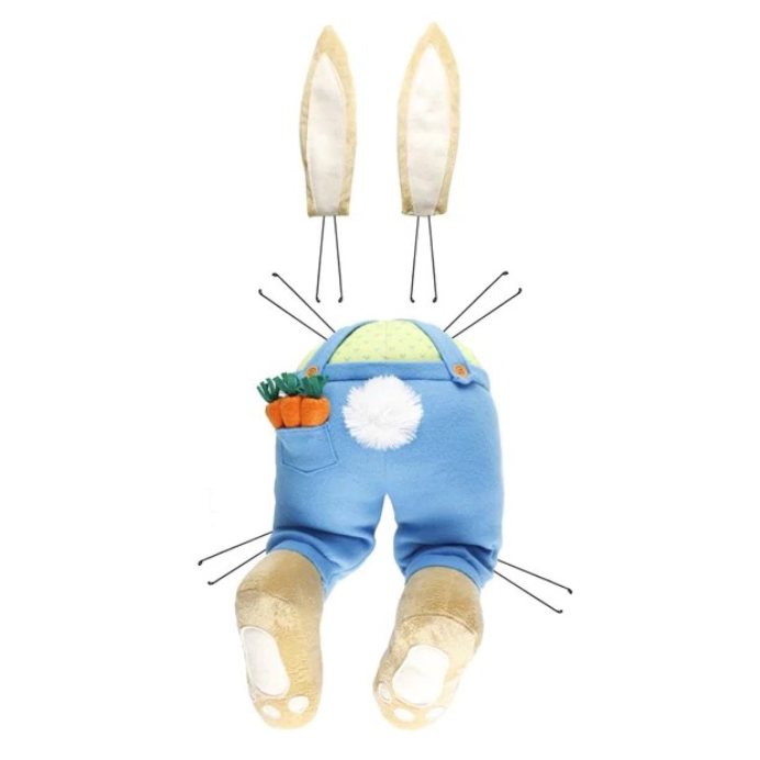 3Pc 27"Lx10"W Boy Bunny Decor Kit