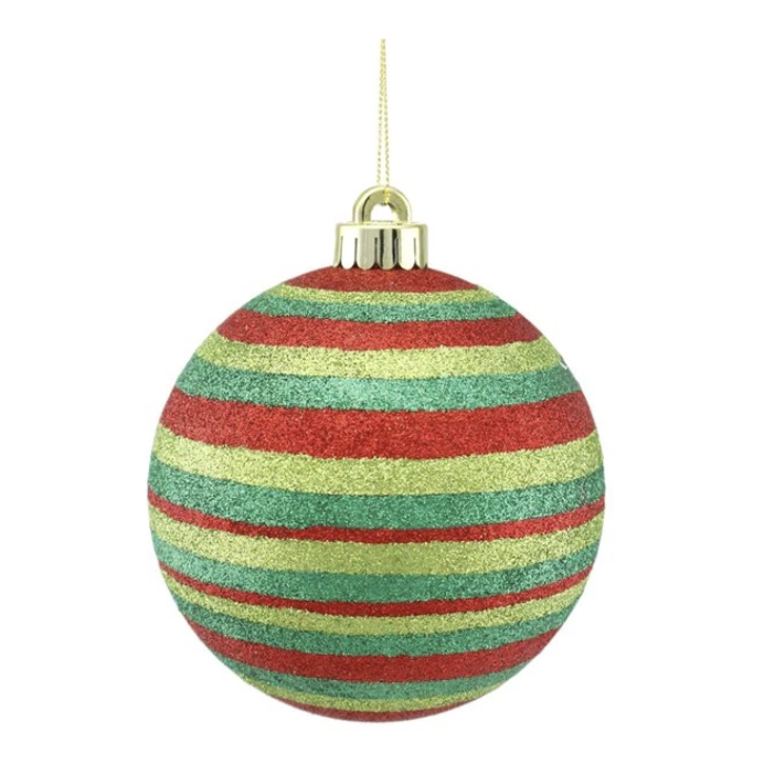120Mm Horizontal Stripe Ball Ornament