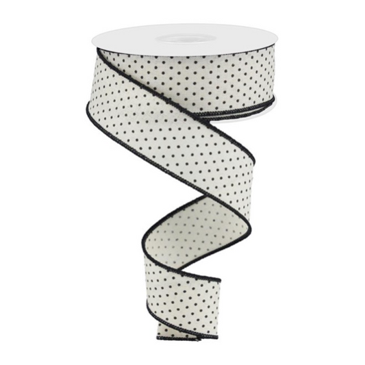 1.5"X10yd Raised Swiss Dots On Royal