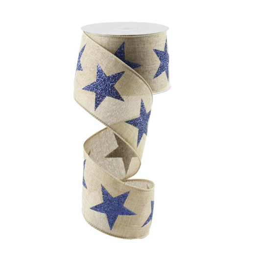2.5"X10yd Bold Star On Royal