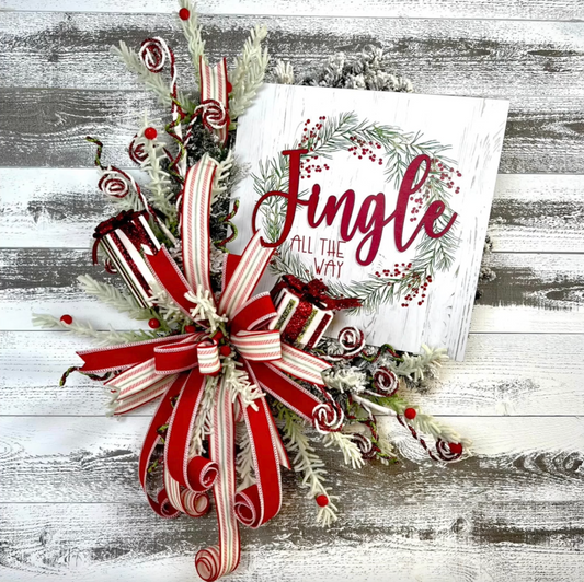 Jingle All the Way Wreath TUTORIAL ONLY