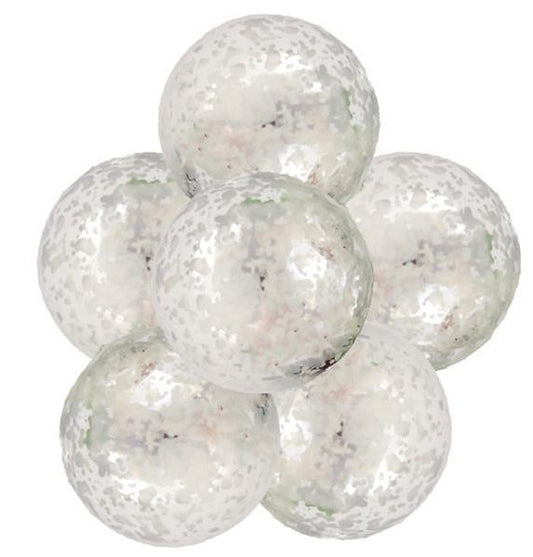 50MM ANTIQUE LOOK V.P BALL ON 10" WIRE. Purchase is for one ornament.