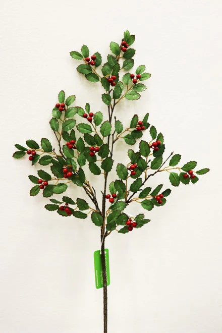 30in. Iced Holly Sp W/Berry