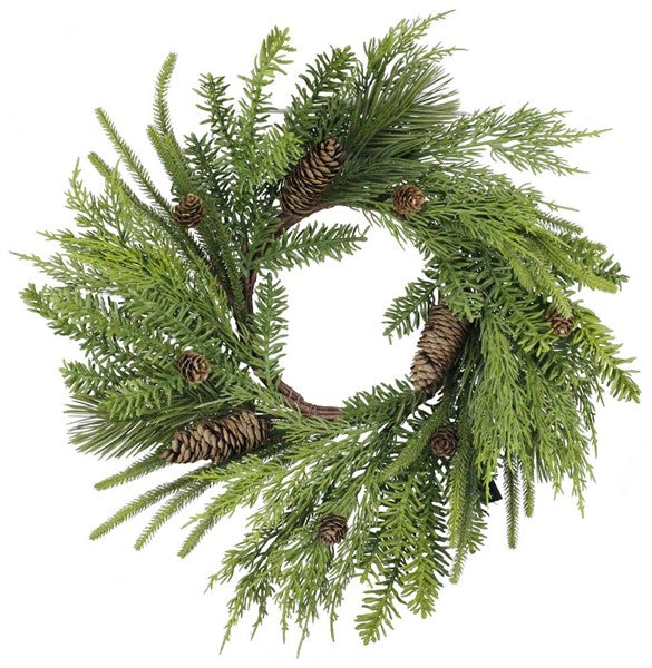 20"Dia Mixed Pine/Juniper/Cedar Wreath