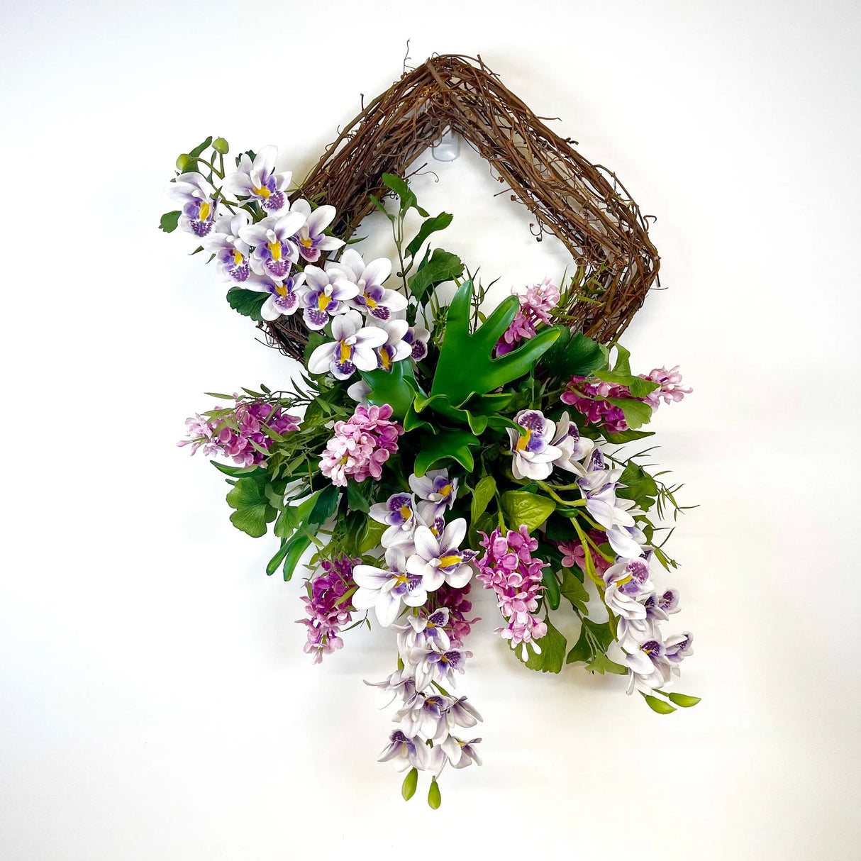 Square Orchid Wreath TUTORIAL ONLY