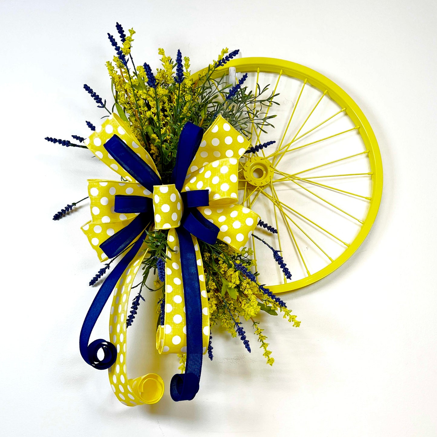 Yellow Lavender Bicycle Wheel Kit