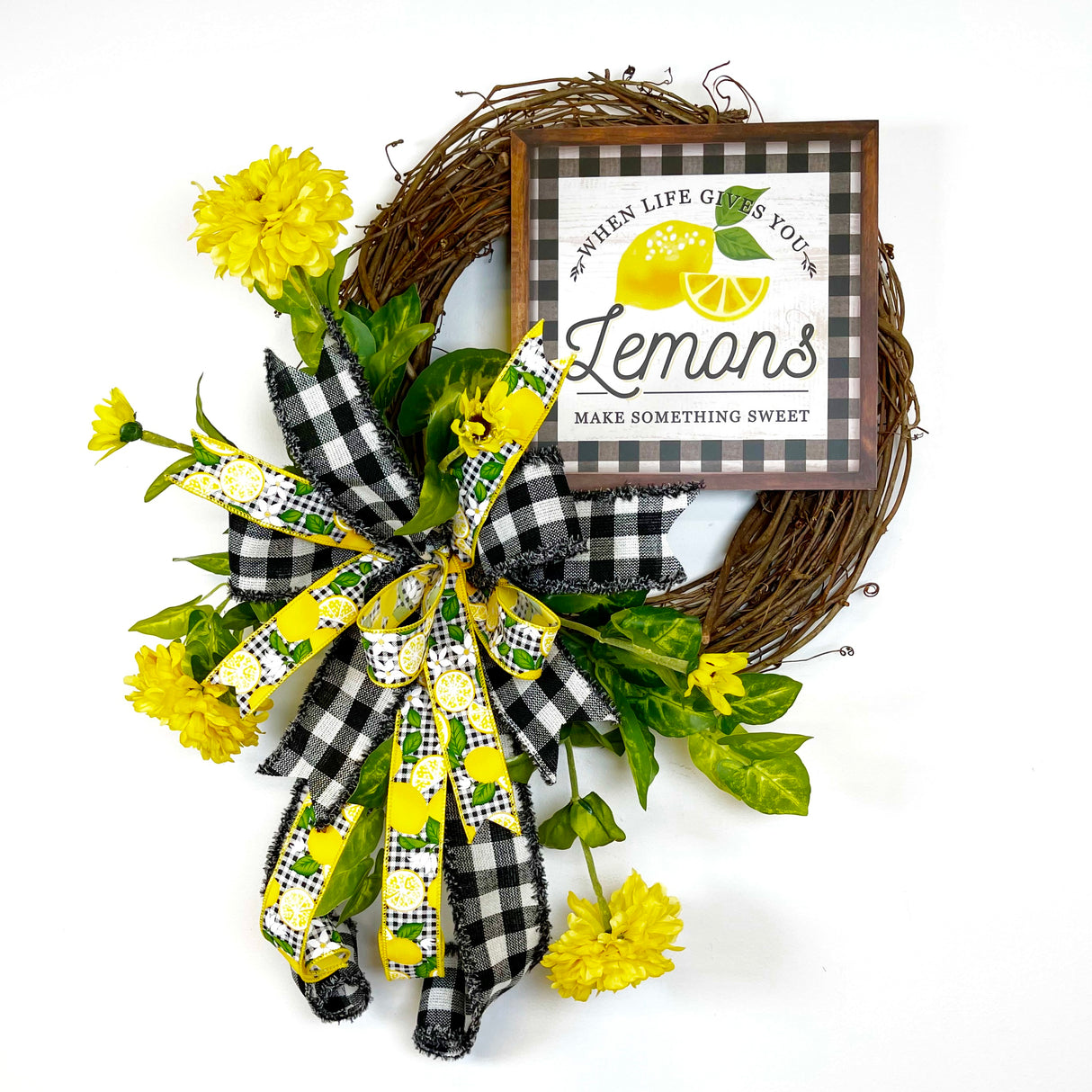 Lemon Sign Wreath Kit